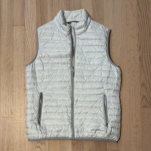 Eddie Bauer Silver Quilted Vest